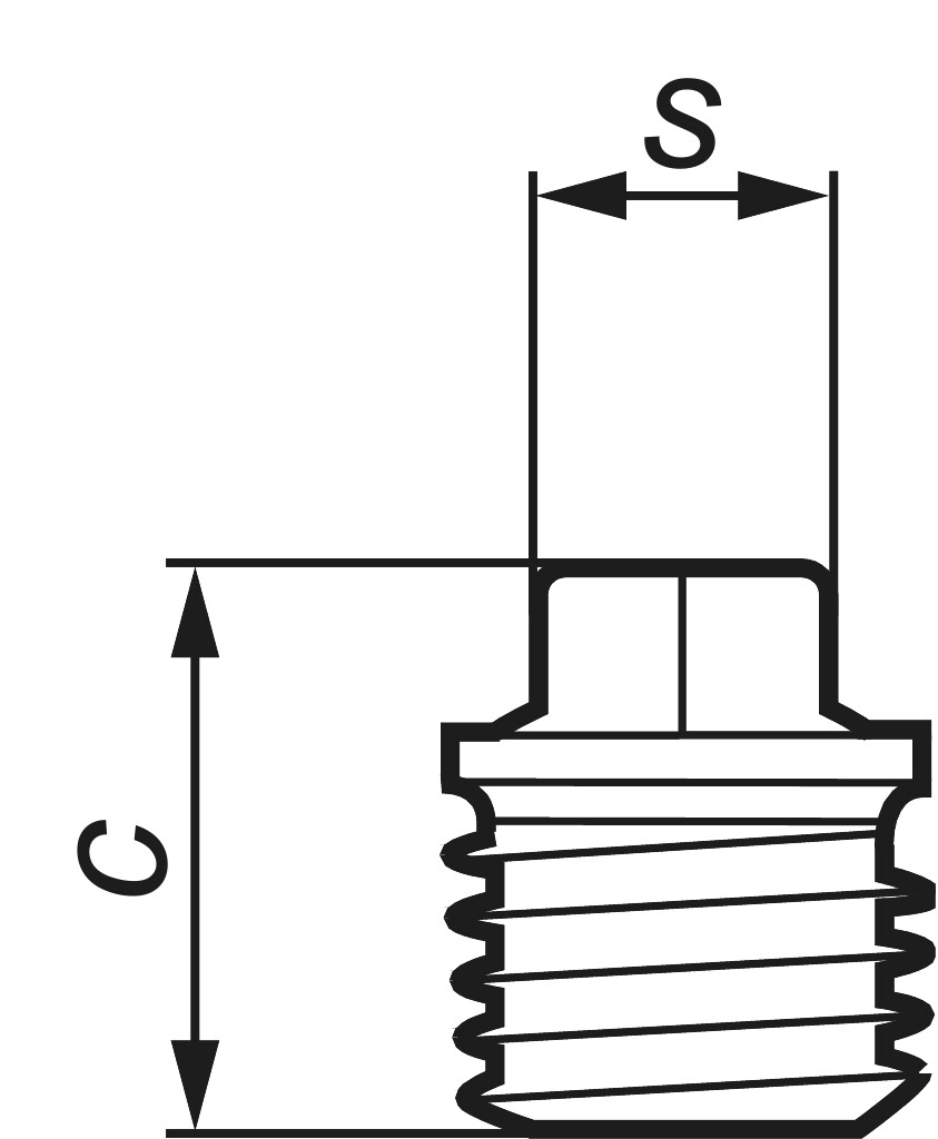 GF  290  Stopfen 1    " schwarz